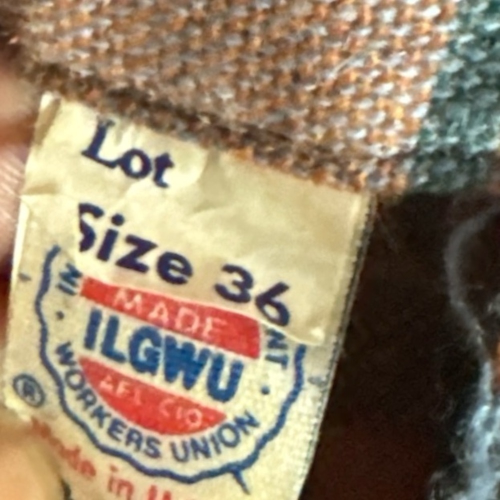 Plus size Vintage Wool Plaid Skirt - Picture 5 of 6